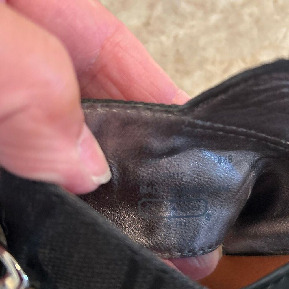 COACH Wedge Black Sandals - Picture 11 of 11